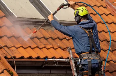 Démoussage et hydrofuge de toiture à Brûlon